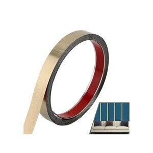 20' x 0.6" Wall Trim Peel and Stick Molding Frame Mirror Finish